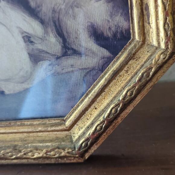 Vintage Framed Print Miss Jane Bowles Artist Joshua Reynolds Italy 13.5" × 8.75" - Picture 6 of 8